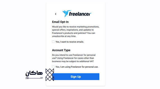 ساخت اکانت freelancer در 13 قدم ساده مرحله 5 ام