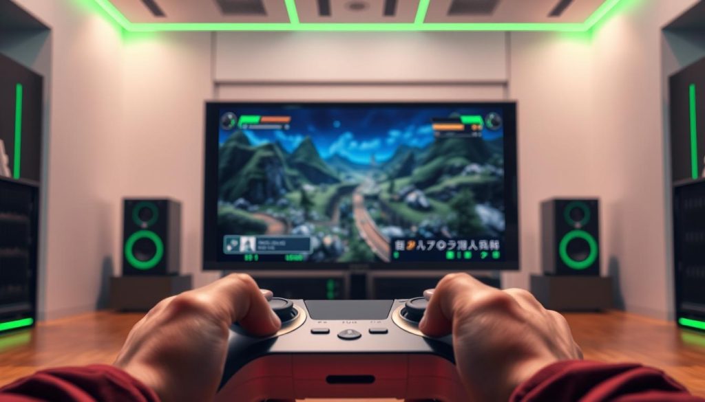 سرور مجازی برای کاهش پینگ A high resolution photorealistic image of a virtual server hosting an online gaming session