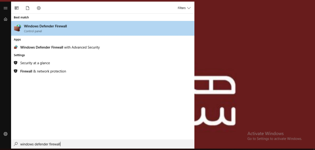 فعال سازی فایروال در ویندوز سرور - هاکان سرور