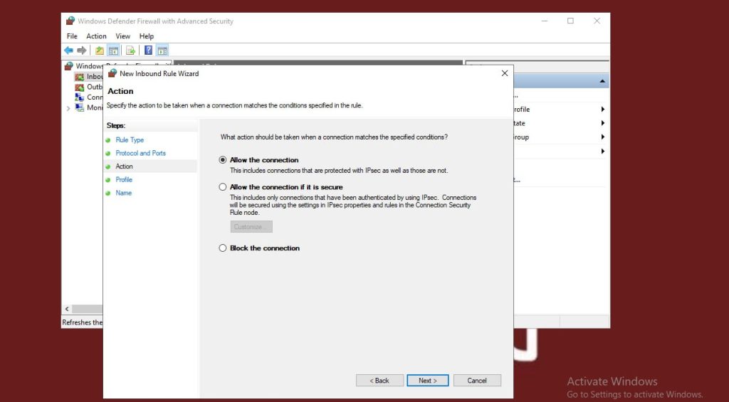 مراحل فعال سازی فایروال در ویندوز سرور - هاکان سرور