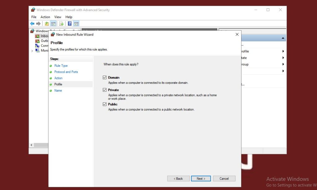فعال سازی فایروال در ویندوز سرور - هاکان سرور