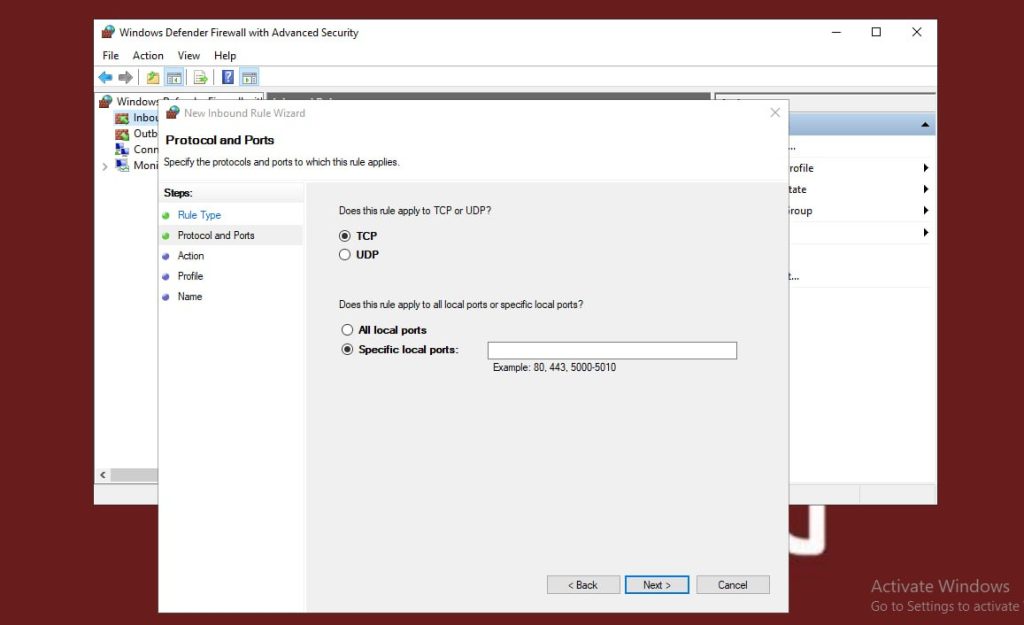 مراحل فعال سازی فایروال در ویندوز سرور - هاکان سرور
